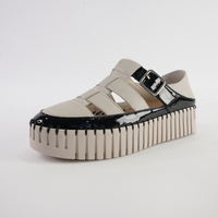 Baytown Black Patent/ Almond Leather Sneakers
