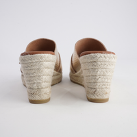 Zara Doya Champagne Leather Espadrille Wedges