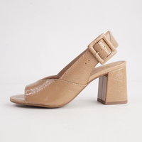 Mentha Nude Patent Heels - NU BY NEO | Shouz