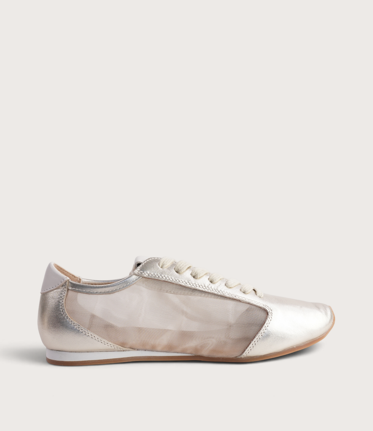 Ruby Gold Leather Sneakers