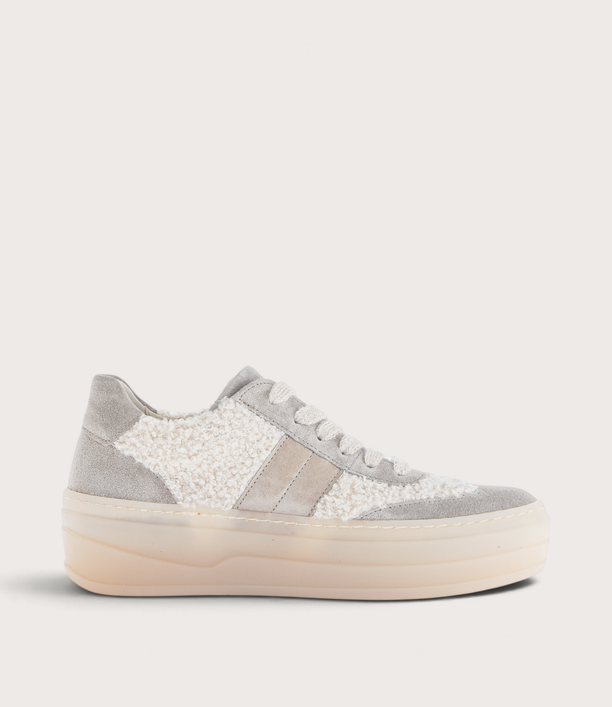 Nyvara Beige Kombi Leather Sneakers - GABOR | Shouz