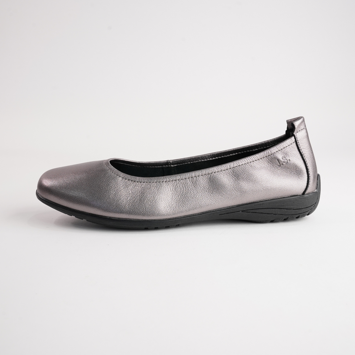 Fenja 01 Pewter Leather Ballet Flats - JOSEF SEIBEL | Shouz