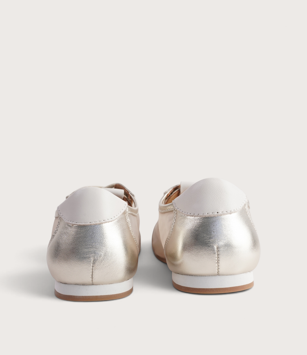 Ruby Gold Leather Sneakers