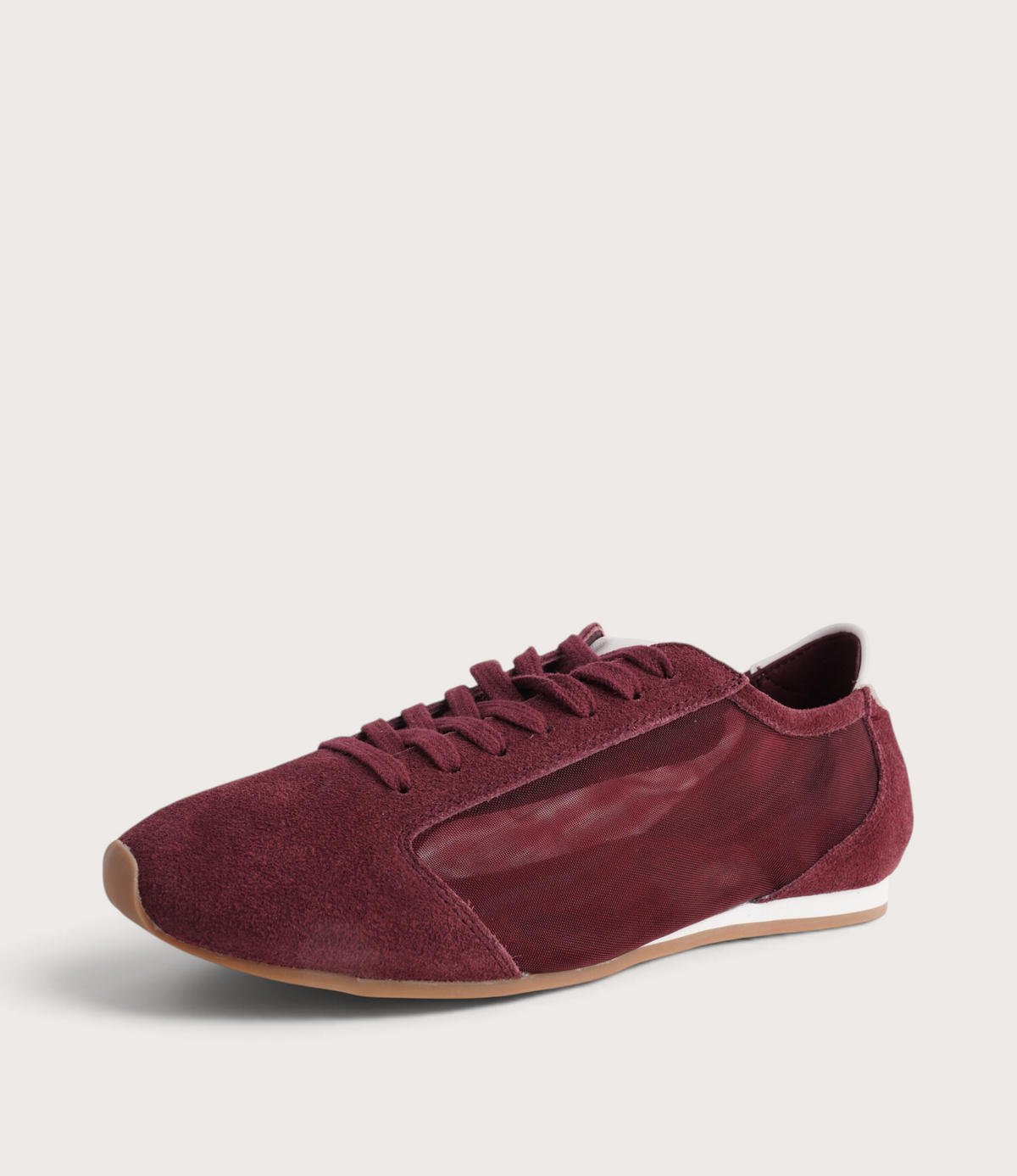 Ruby Burgundy Suede Sneakers