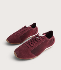 Ruby Burgundy Suede Sneakers