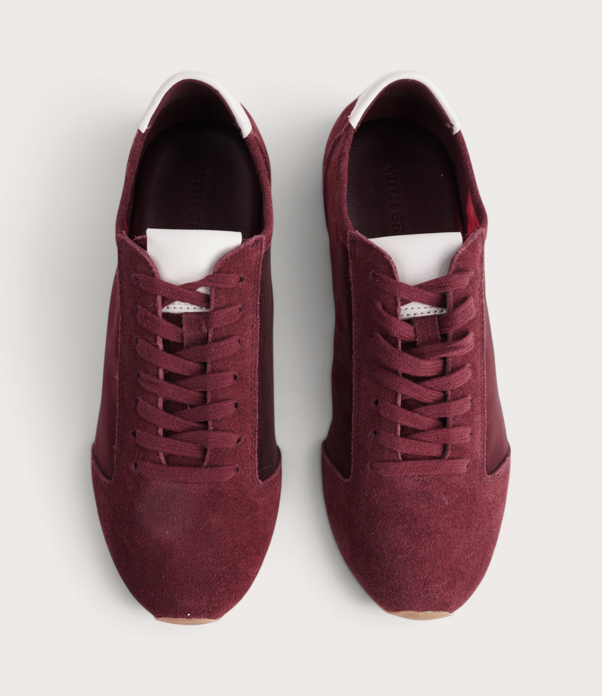 Ruby Burgundy Suede Sneakers