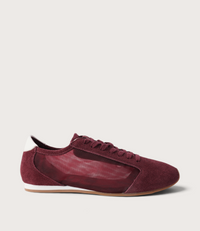 Ruby Burgundy Suede Sneakers