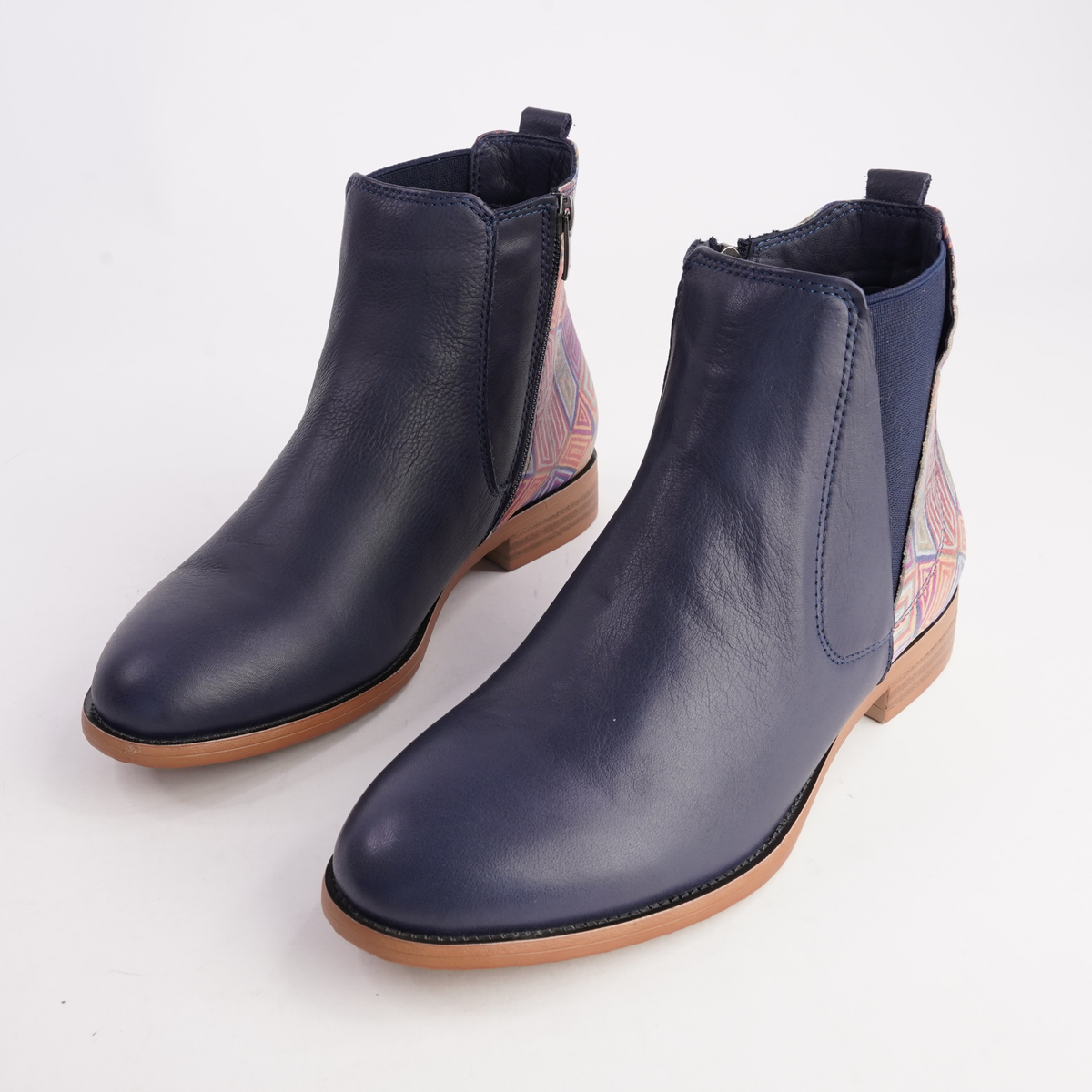 Gabby Deep Ocean Mosaic Boots - SALA | Shouz