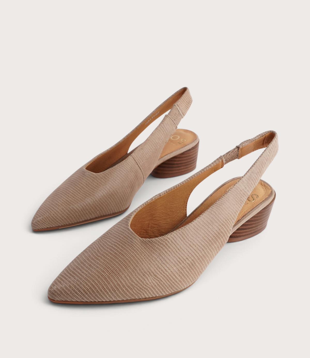 Hatti Sand Leather Heels