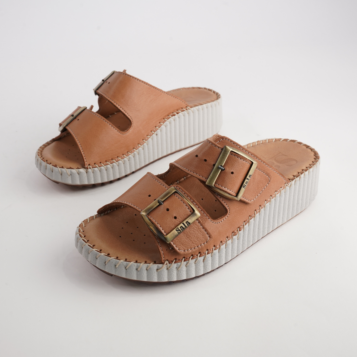 Solena Coconut Leather Slides