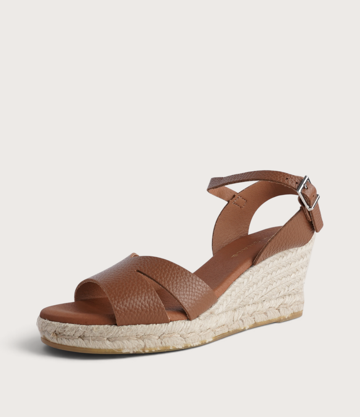 Remi Doya Roble Leather Espadrille Wedges