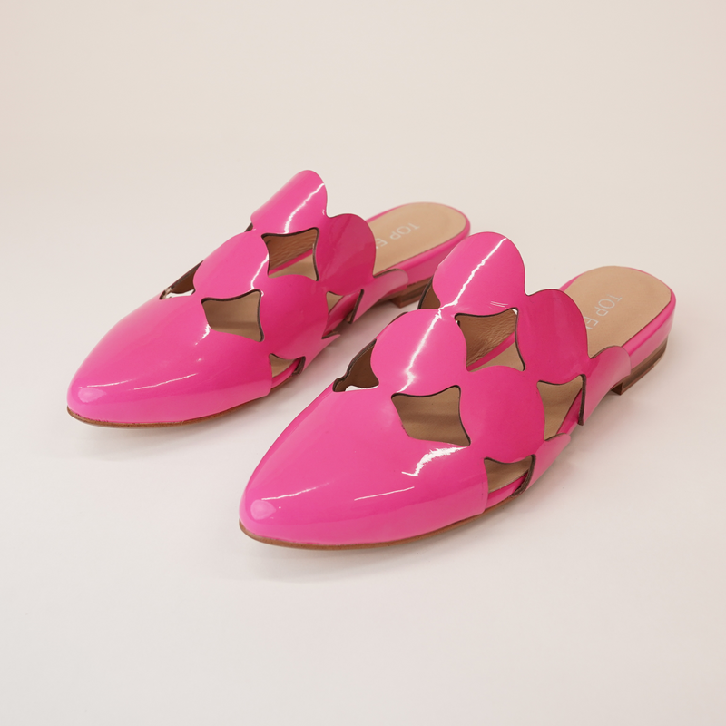 Forli Hot Pink Patent Leather Flats