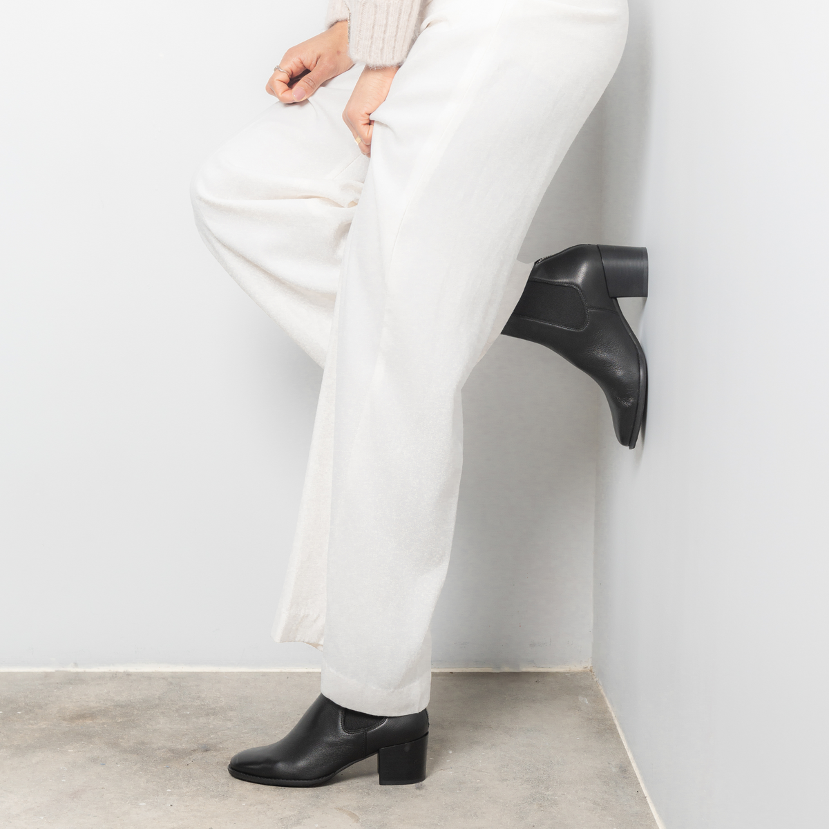 Mycah Black Leather Ankle Boots - DJANGO AND JULIETTE | Shouz