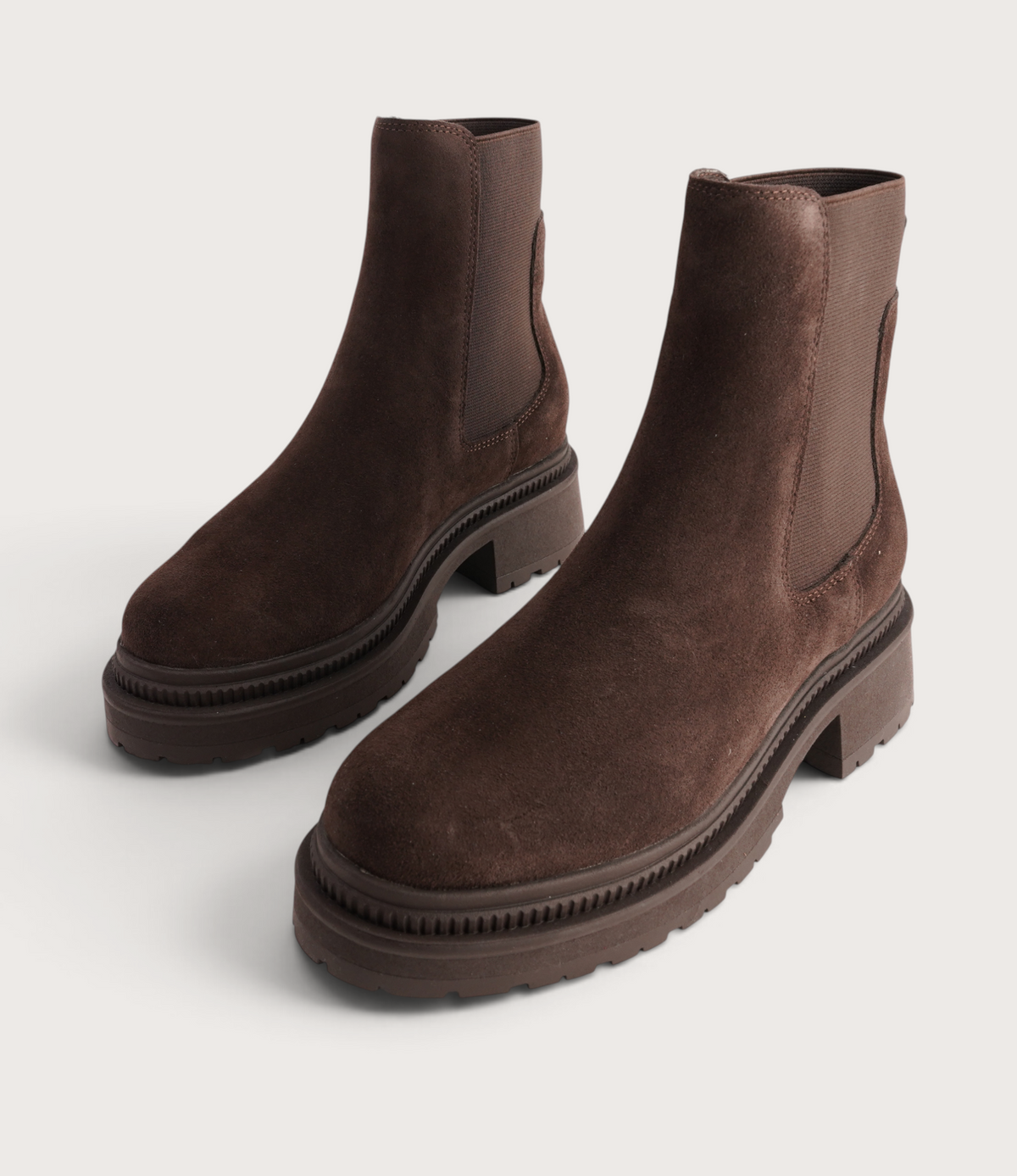 Brussels Chocolate Suede Ankle Boots