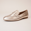 Libby Pewter Leather Loafers