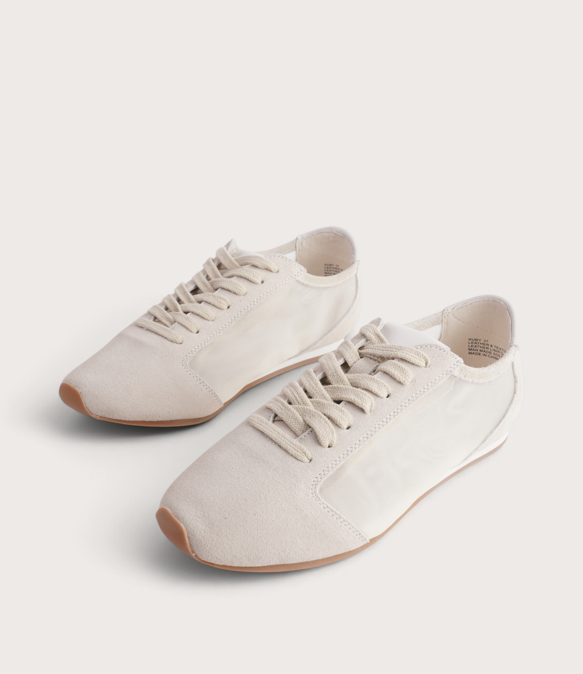 Ruby Off White Suede Sneakers
