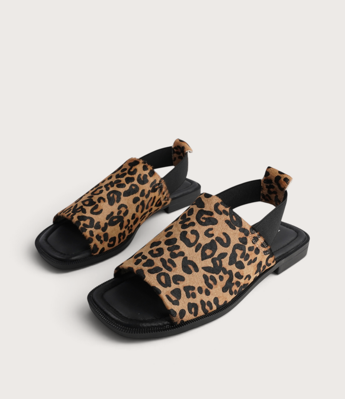 Snob Leopard Leather Flats