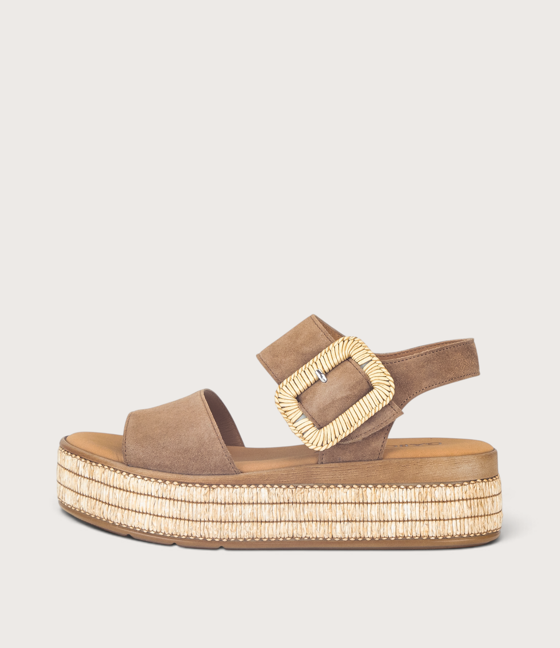 Crimson Peanut Suede Sandals