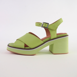 Jemi Light Citrus Leather Heels - DJANGO AND JULIETTE | Shouz