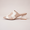 Ibbys Ivory & Cafe Patent Leather Heels