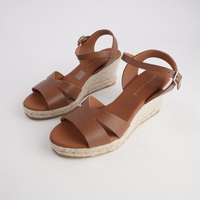 Remi Doya Roble Leather Espadrille Wedges