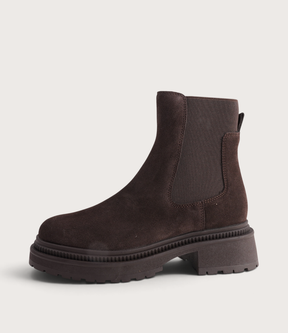 Brussels Chocolate Suede Ankle Boots