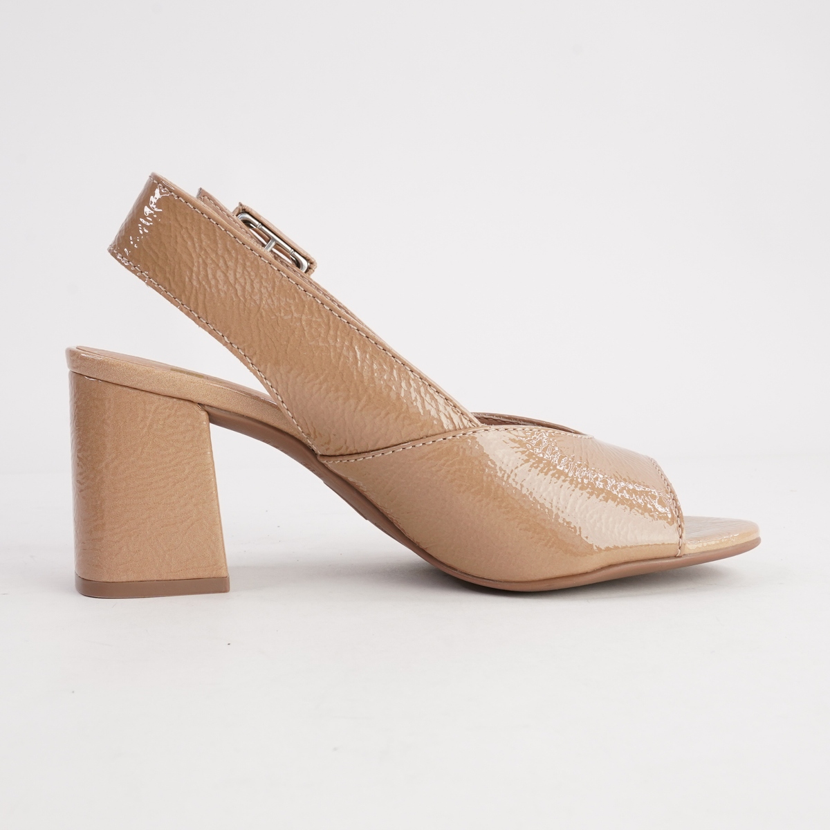 Mentha Nude Patent Heels - NU BY NEO | Shouz