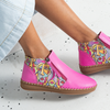 Regan Bead Picasso Leather Ankle Boots