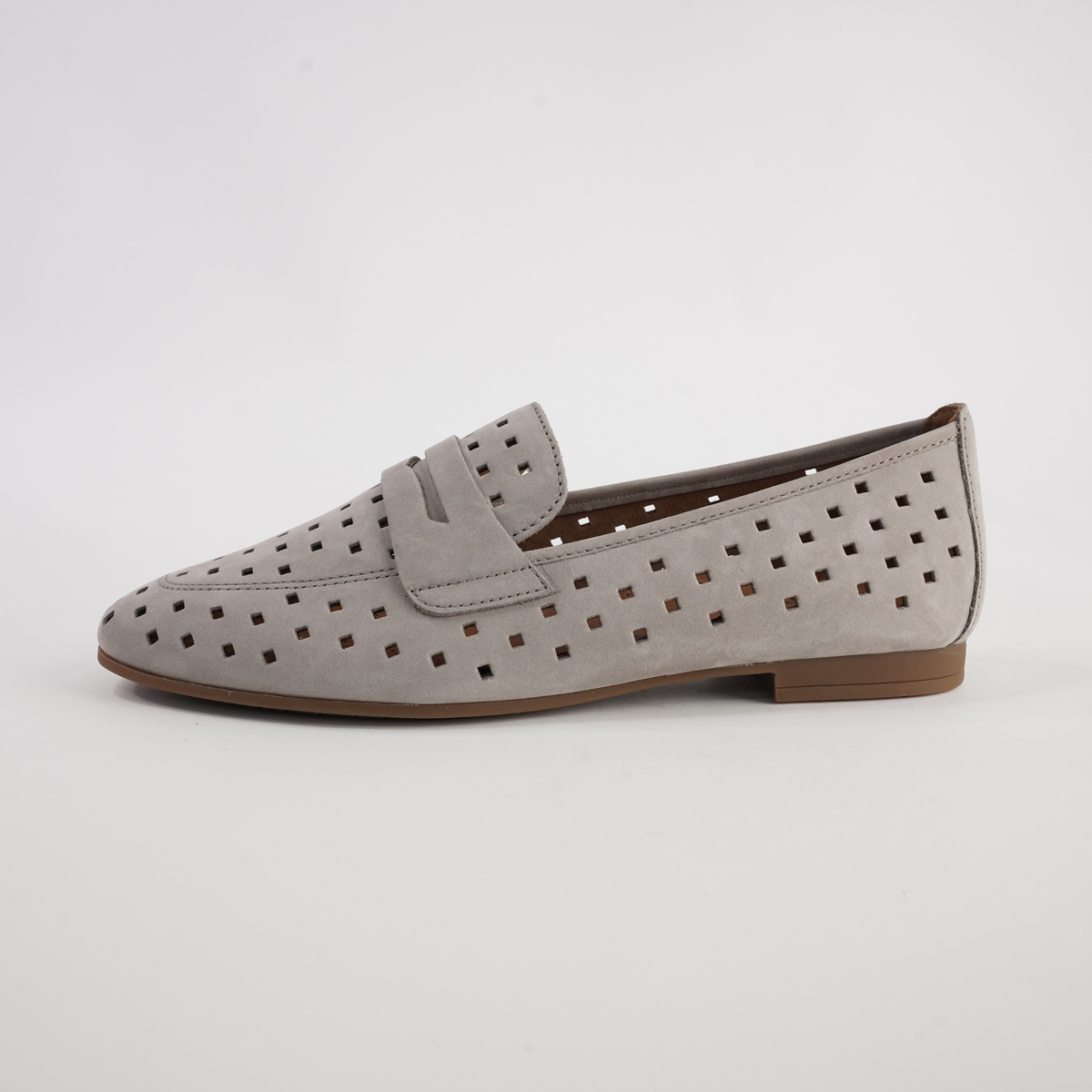 Dorothy Linen Nubuck Leather Loafers - GABOR | Shouz