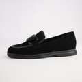 Linxea Black Suede Loafers