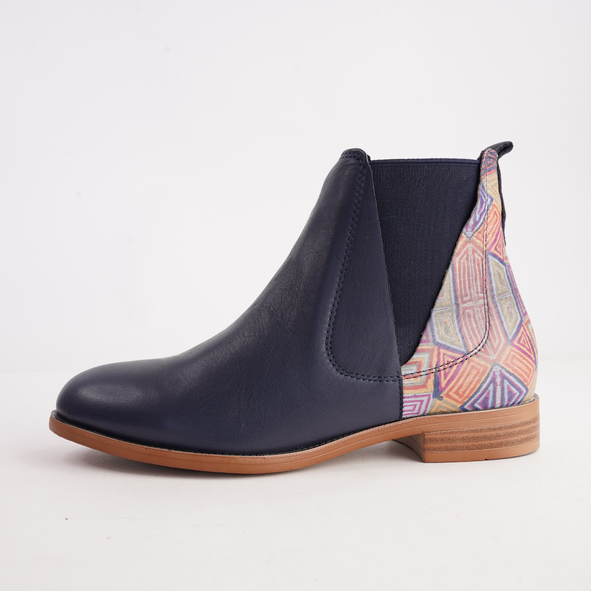 Gabby Deep Ocean Mosaic Boots - SALA | Shouz