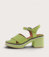 Jemi Light Citrus Leather Heels