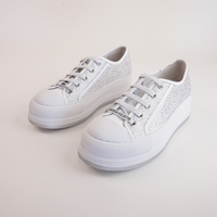 Gillers White/ Silver Jewels Sneakers