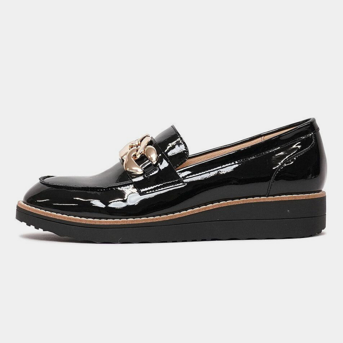 Ozama Black Patent Leather Loafers - TOP END | Shouz