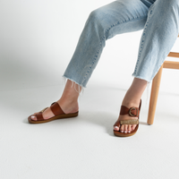 Bria Cognac Sandals