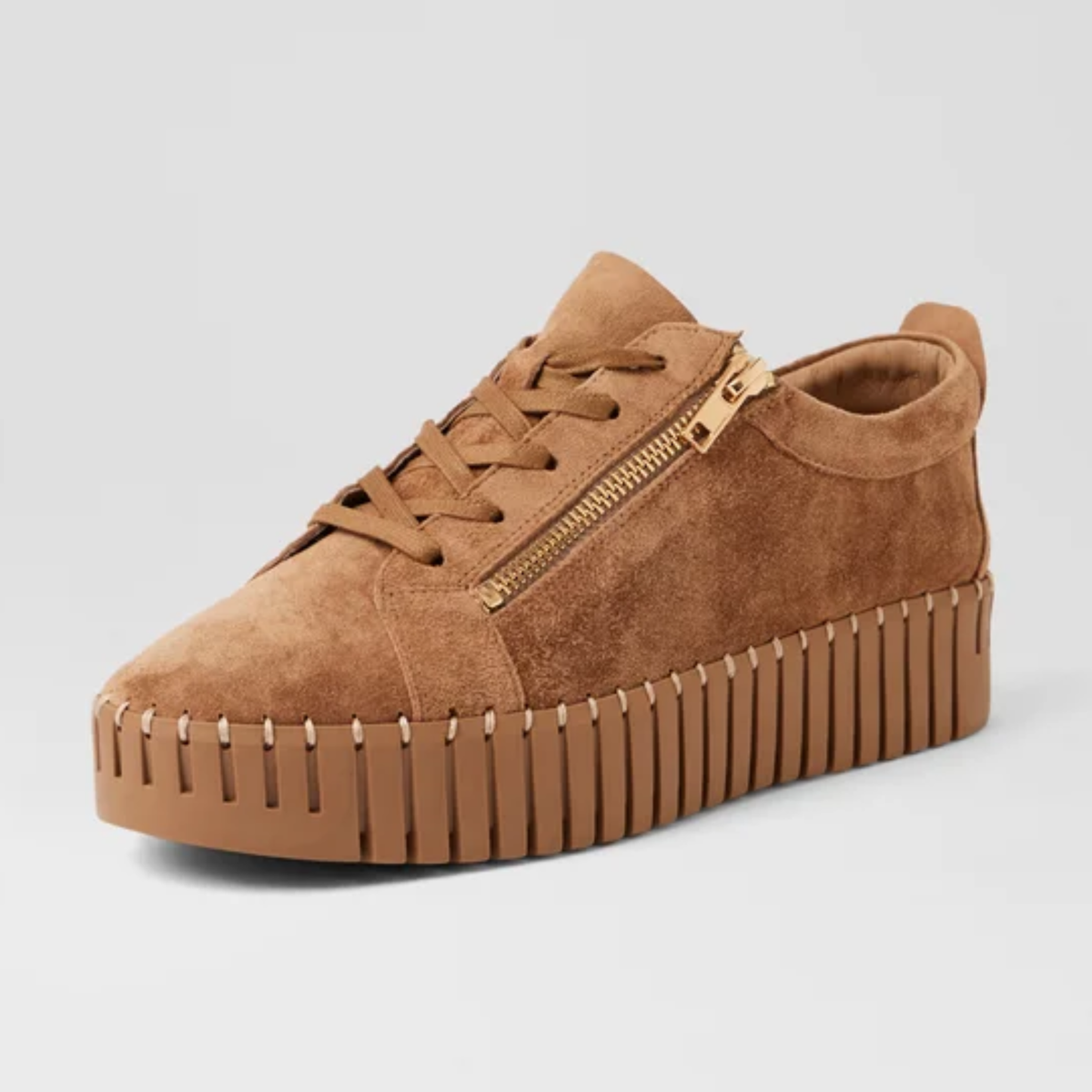Bump Light Choc Suede/ Light Choc Sole Sneakers