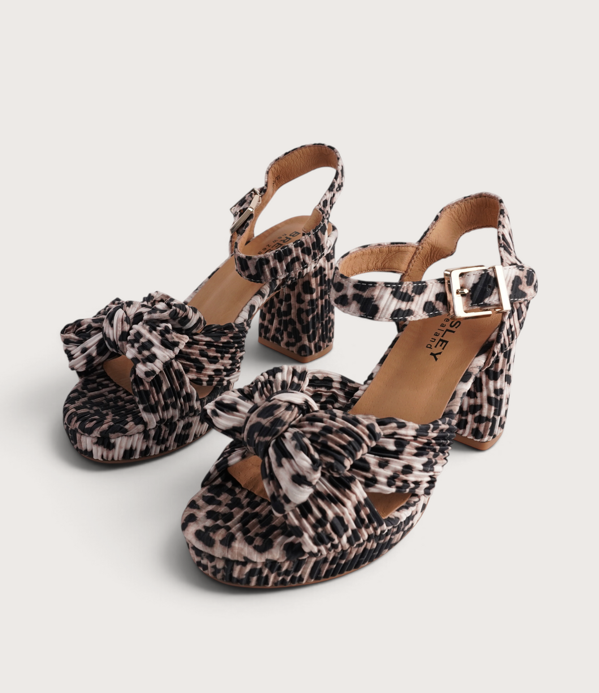 Sam Tan Leopard Heels