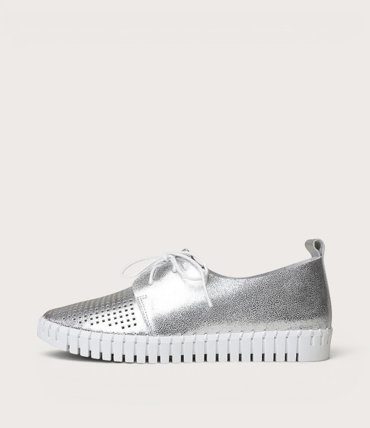 Huston Silver Leather Sneakers