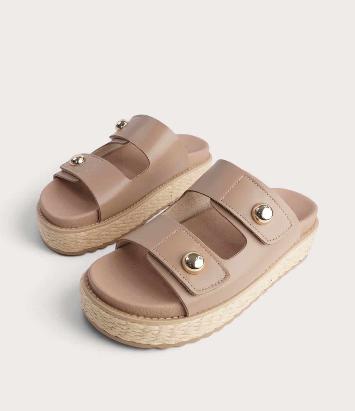 Bowers Stone Leather Slides