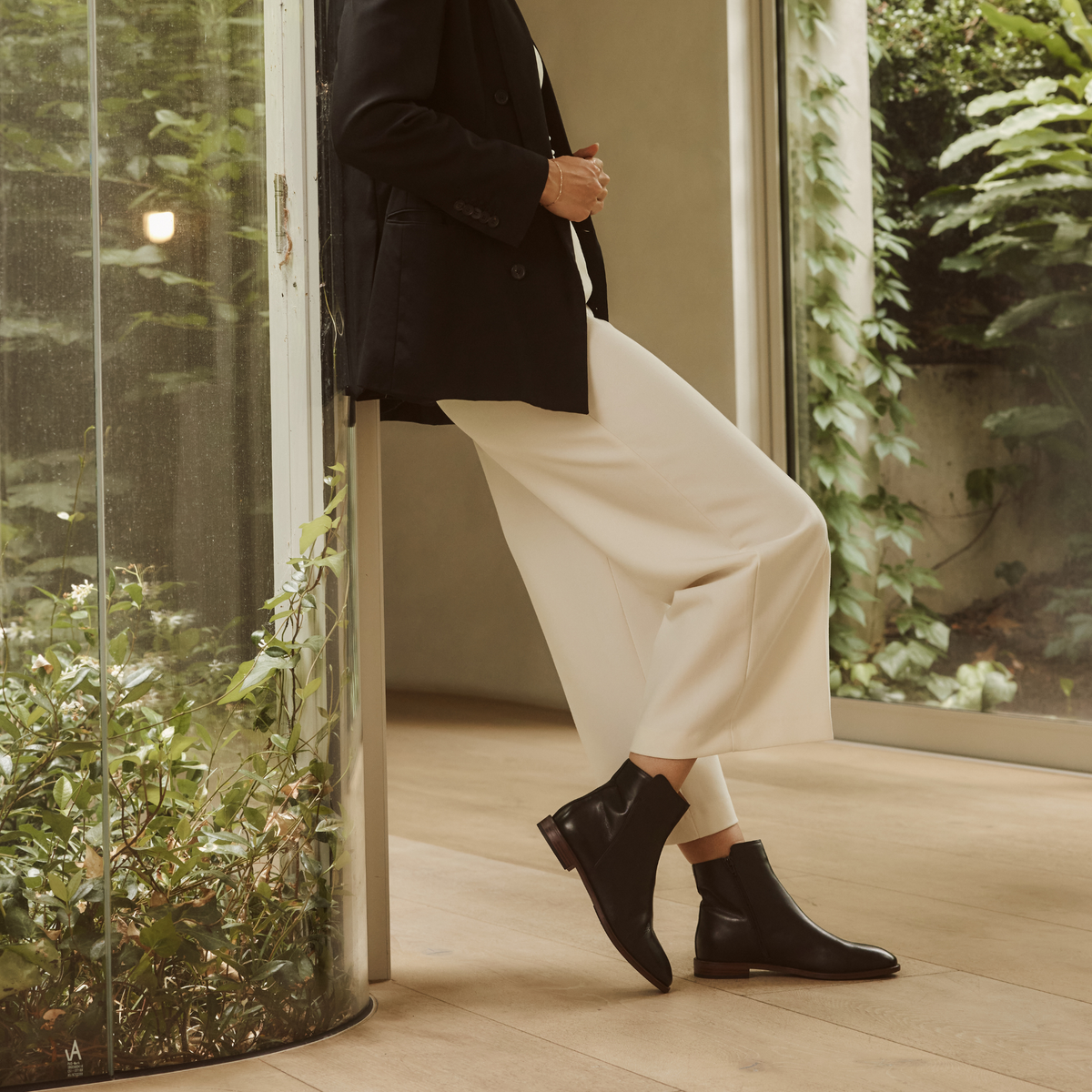 Pheonix Black Leather Ankle Boots - EOS FOOTWEAR | Shouz