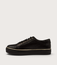 Froggy Black Leather Sneakers