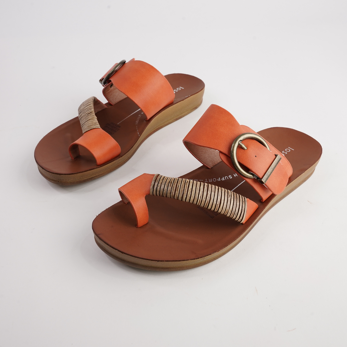 Bria Tangerine Sandals
