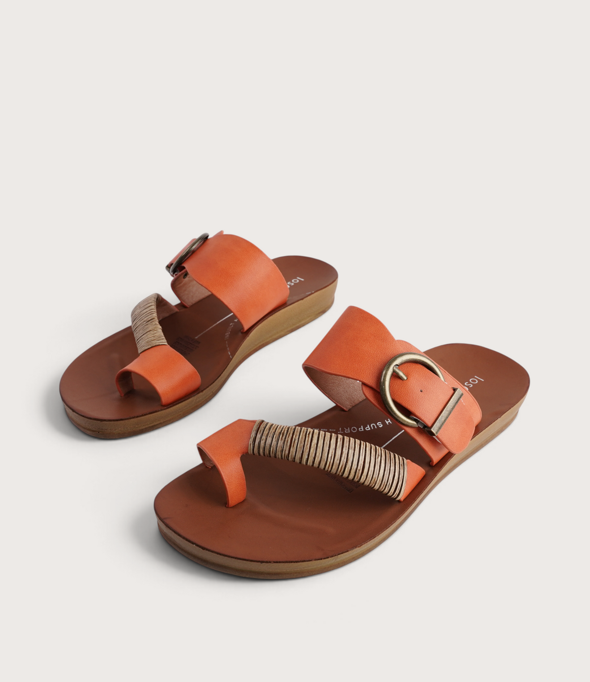 Bria Tangerine Sandals