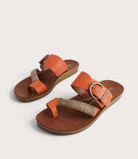 Bria Tangerine Sandals