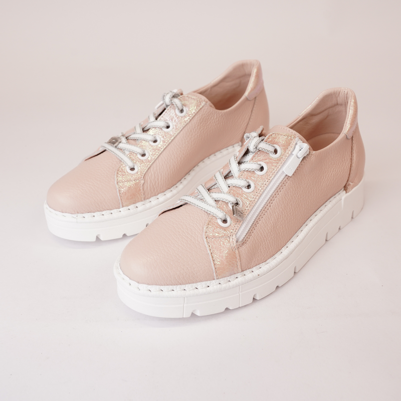 JS-2001 Rosa Leather Sneakers