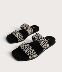 Yerba Black/ Gold Multi Slides