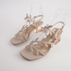 Morine Nude Leather Heels