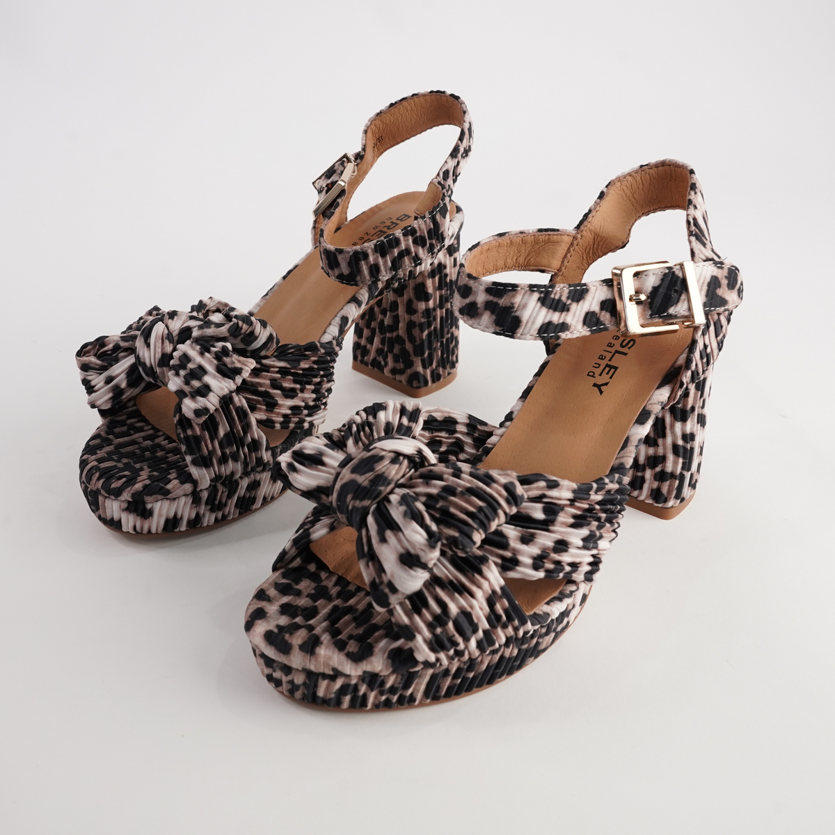 Sam Tan Leopard Heels
