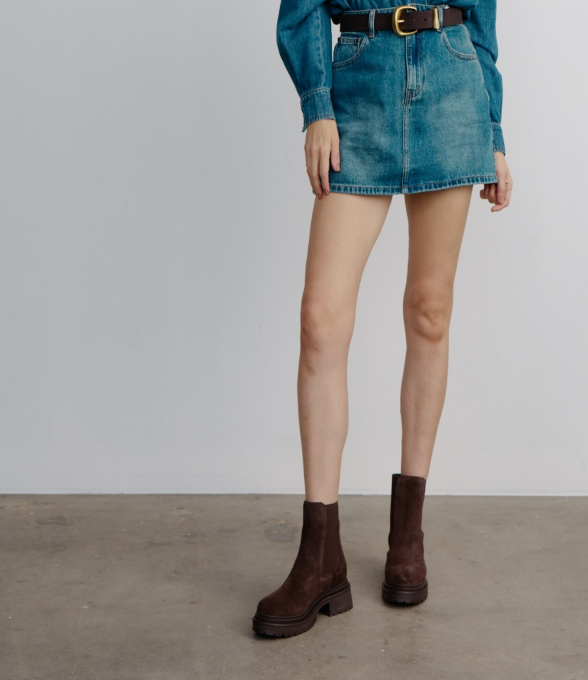 Brussels Chocolate Suede Ankle Boots - WITH GRACE | Shouz