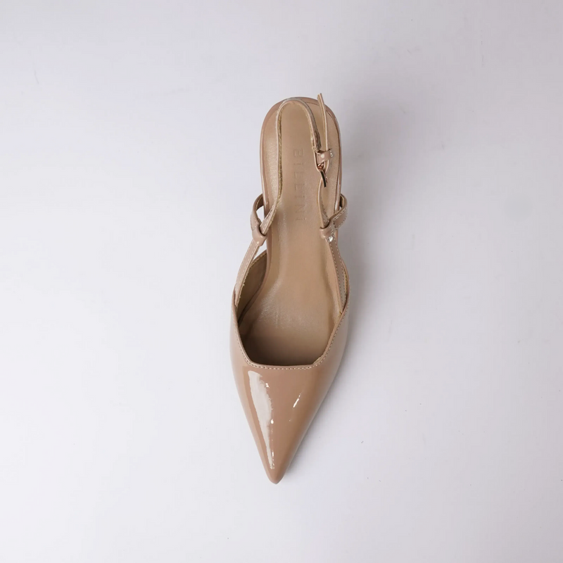 Isabel Taupe Patent Heels